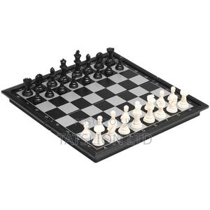 Magnetic Chess Set Folding Plastic Chessboard - thumbnail 2
