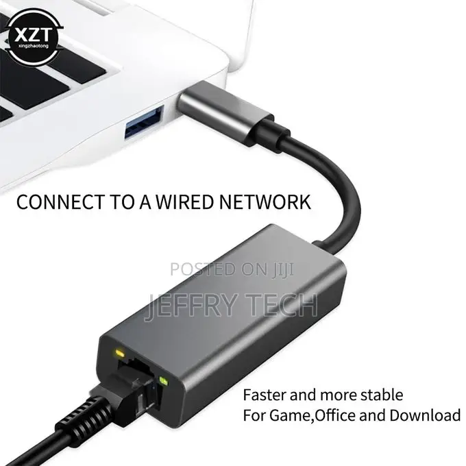 General USB C Ethernet USB-C to RJ45 Lan Adapter 1000M for M
