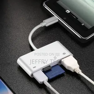 General SD Card Reader for iPhone iPad Lightning to USB Fema