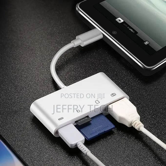 General SD Card Reader for iPhone iPad Lightning to USB Fema