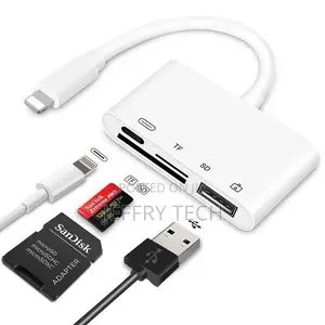 General SD Card Reader for iPhone iPad Lightning to USB Fema