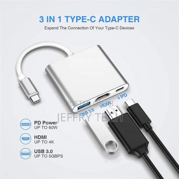 General 3 in 1 Type-C to HDMI Multifunction Adapter Type - thumbnail 4