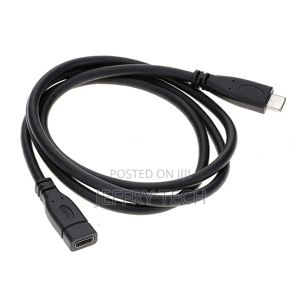 General 1m Black Type C Male to USB 3.1 Female Sho