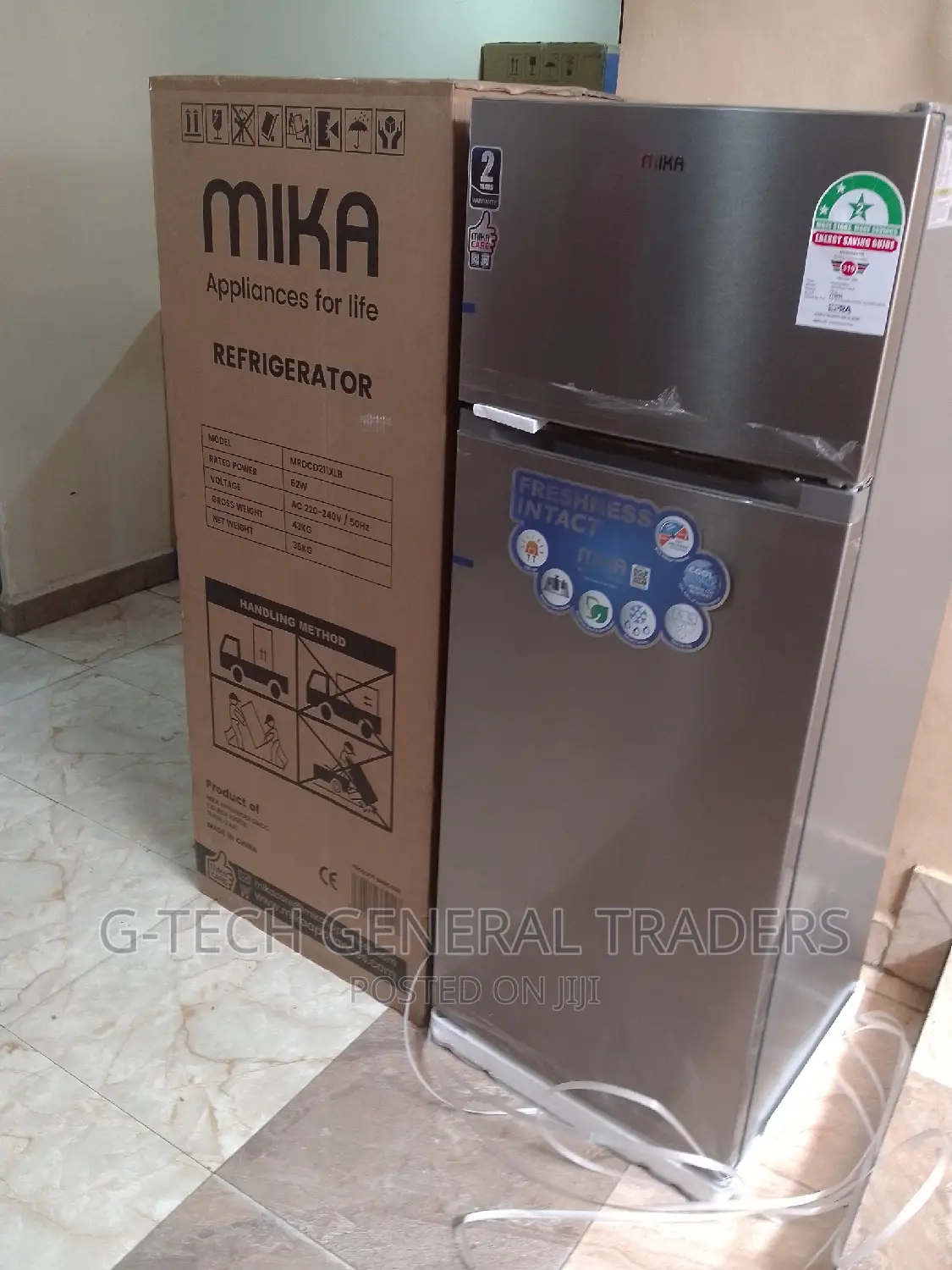 Fridge!Fridge! Mika 211l Double Door Refrigerator