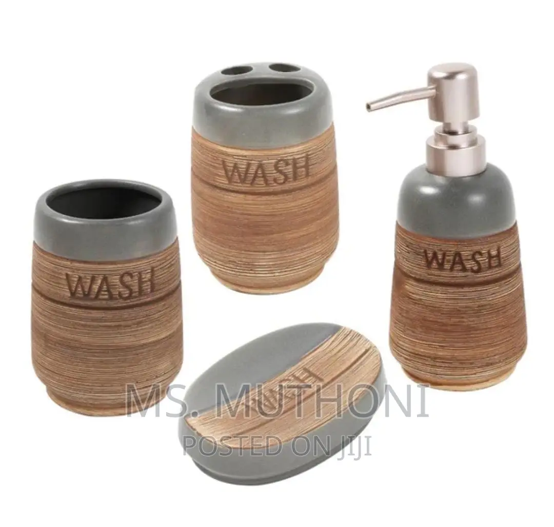 Fancy Ceramic Wash 4in1 Bathroom Set