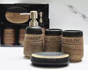 Fancy Ceramic Wash 4in1 Bathroom Set