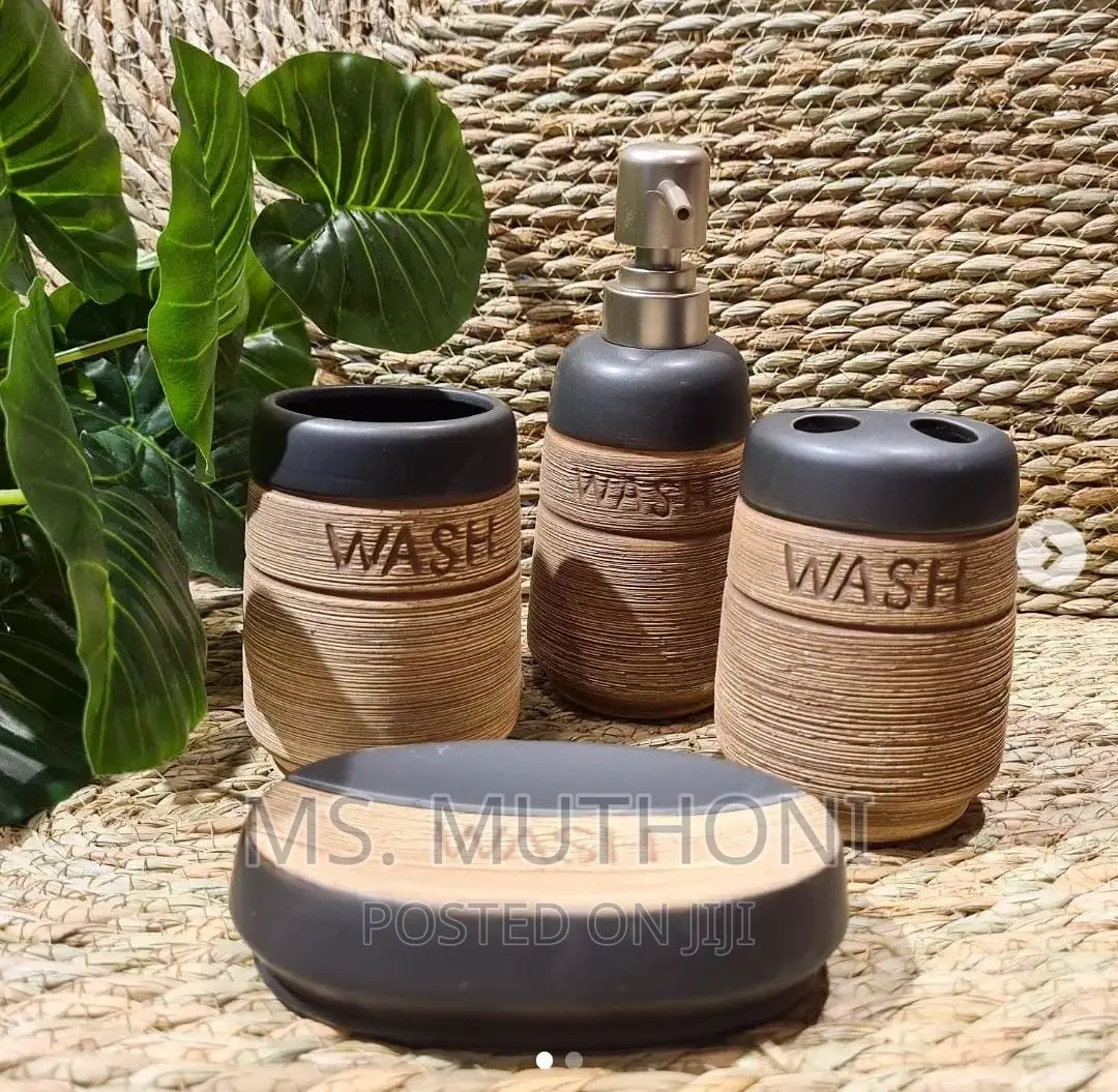 Fancy Ceramic Wash 4in1 Bathroom Set