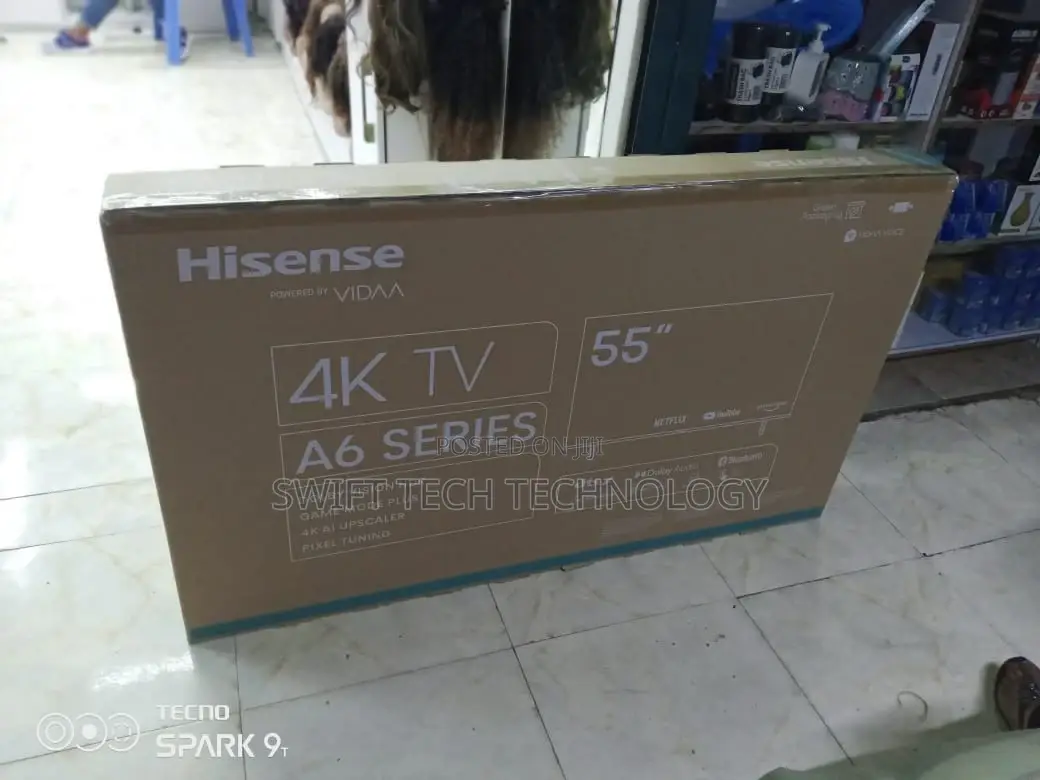 Hisense 55 Inches Android Frameless Tv Vidaa ,Vidaa 55