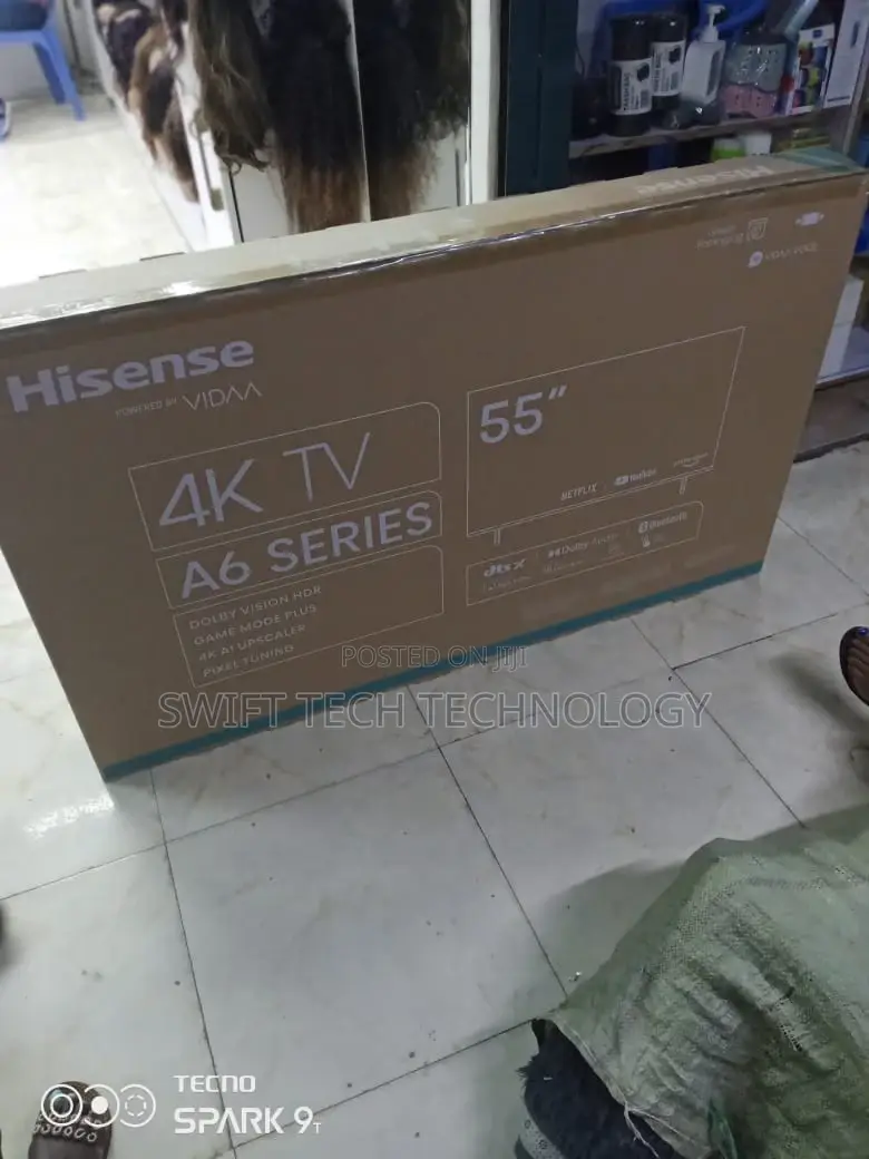 Hisense 55 Inches Android Frameless Tv Vidaa ,Vidaa 55