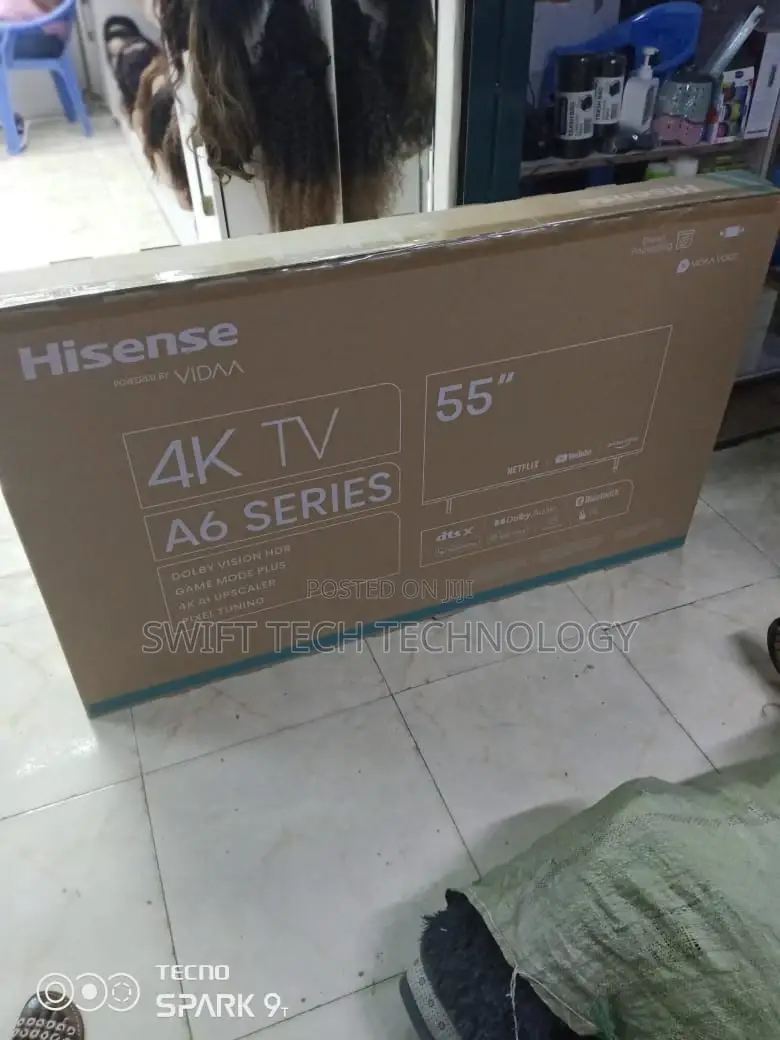 Hisense 55 Inches Android Frameless Tv Vidaa ,Vidaa 55
