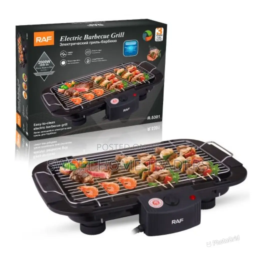 Indoor Smokeless Electric Barbeque Grill, Grill
