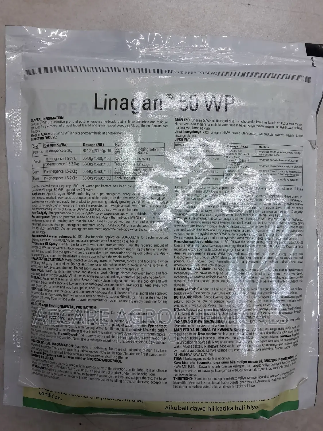 Linagan Selective Herbicide 50wp 500grams