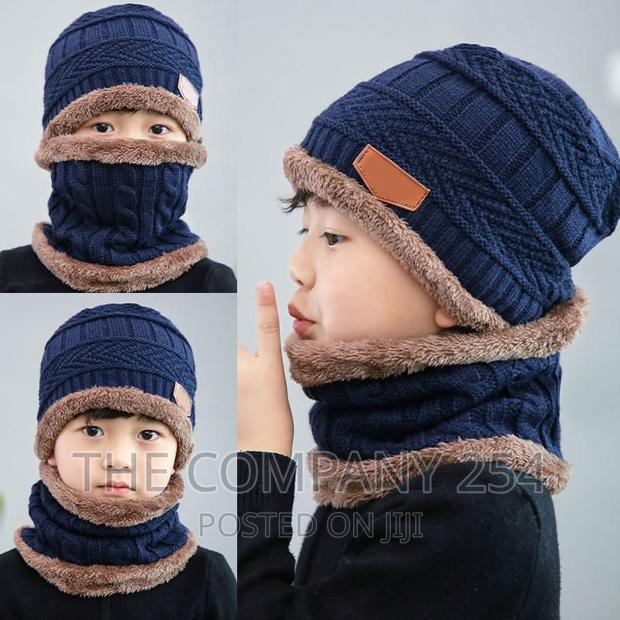 *Adult Kids Unisex Beanie Sets (2pc Set - Hat Neck - thumbnail 2