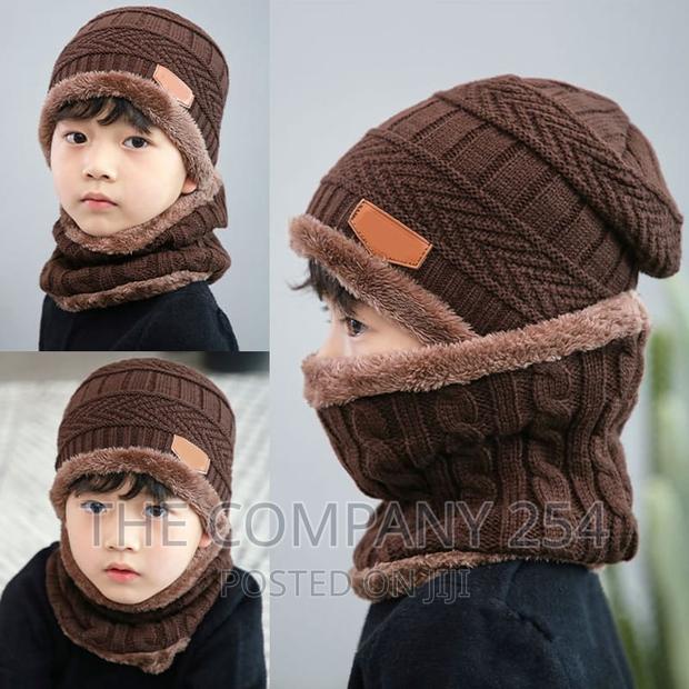 *Adult Kids Unisex Beanie Sets (2pc Set - Hat Neck - thumbnail 3