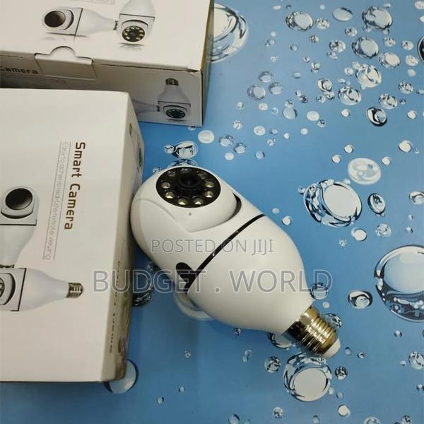 PTZ Rotating Wifi Bulb Camera-Lightbulb,Support 2.4G,White - main view