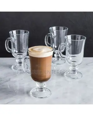 6 PCS Irish Glass Mugs