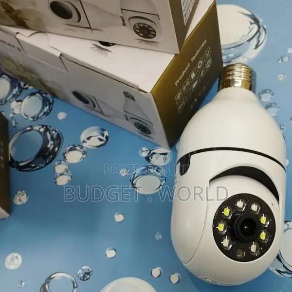.Bulb Camera 1080p WIFI 360 Degree Panoramic Night Vision