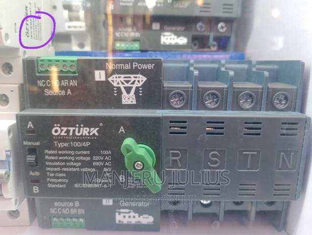 100amps Automatic Changeover