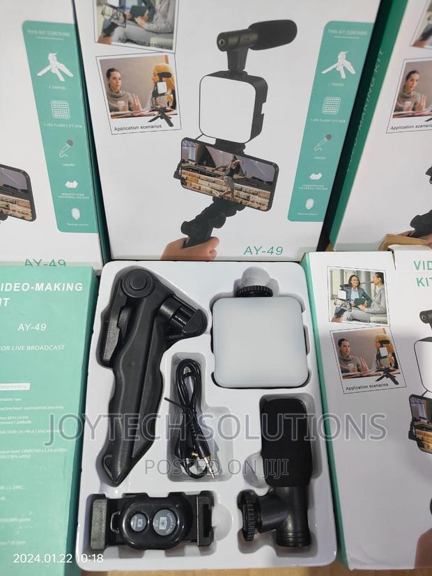 Mobile Phone Vlogging Kit With Condenser Micphone