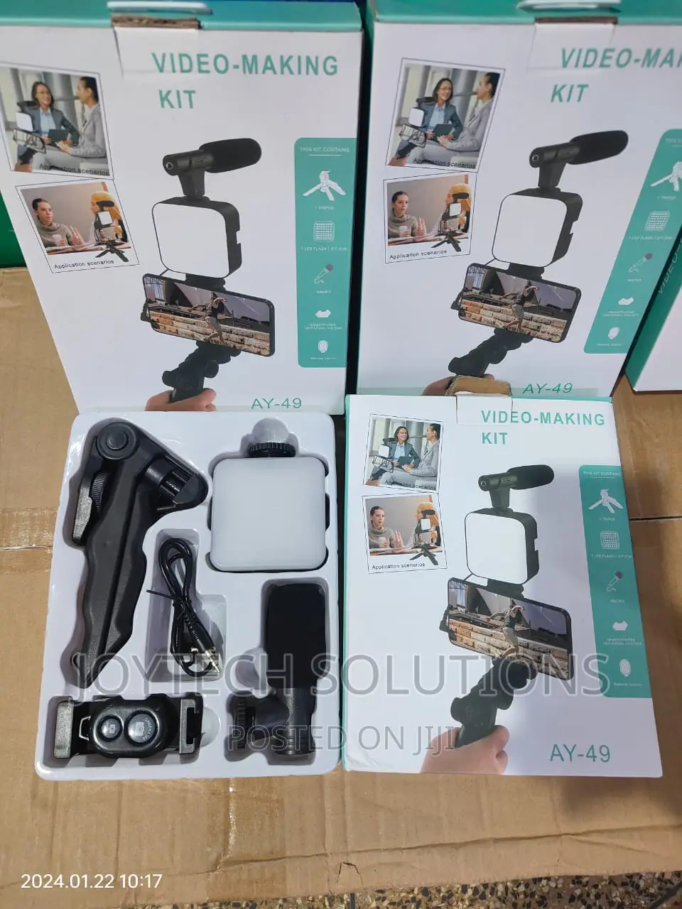 Mobile Phone Vlogging Kit With Condenser Micphone