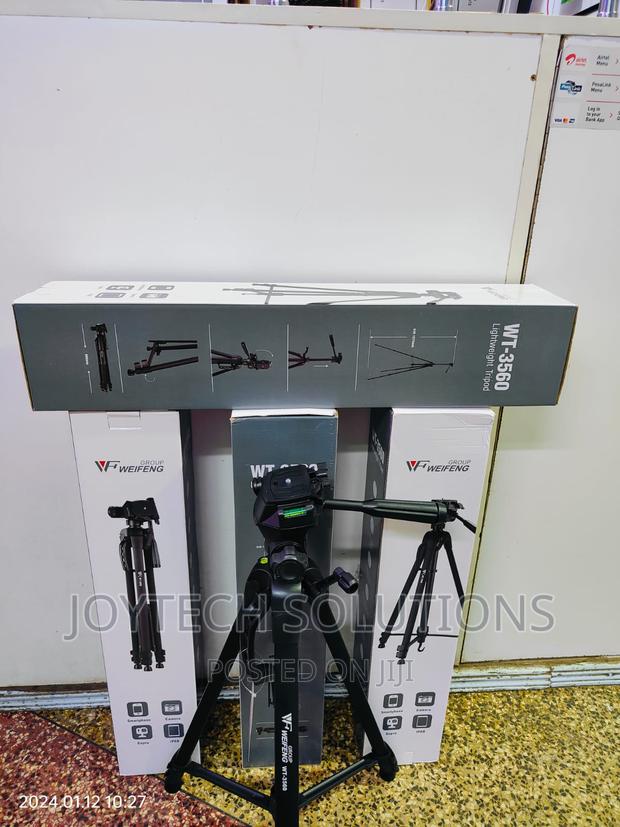 Weifeng Wt 3560 Portable Aluminium Tripod For Videography