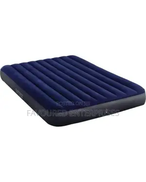 Intex Heavy Duty Portable Inflatable Mattress With Free Pump