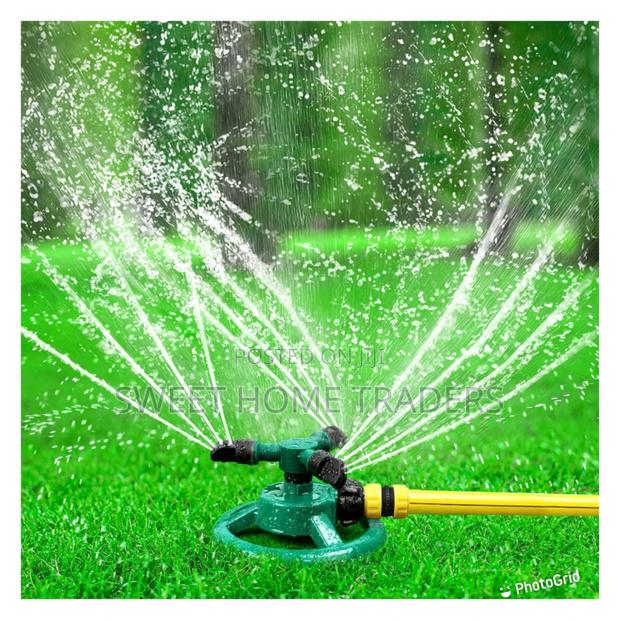 3 Arm 3600 Auto-Rotating Water Garden Sprinkler Available - main view