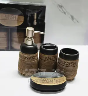 Fancy Ceramic Wash 4in1 Bathroom Set