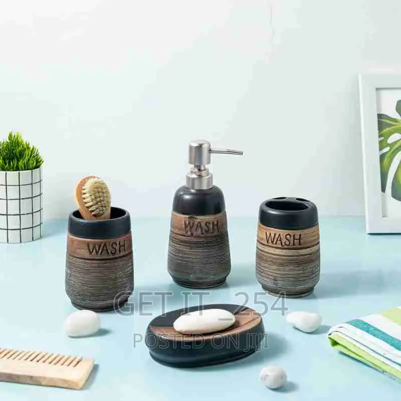 Fancy Ceramic Wash 4in1 Bathroom Set