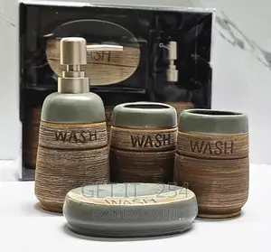 Fancy Ceramic Wash 4in1 Bathroom Set