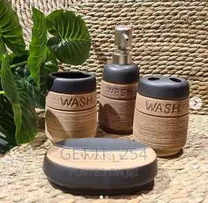 Fancy Ceramic Wash 4in1 Bathroom Set