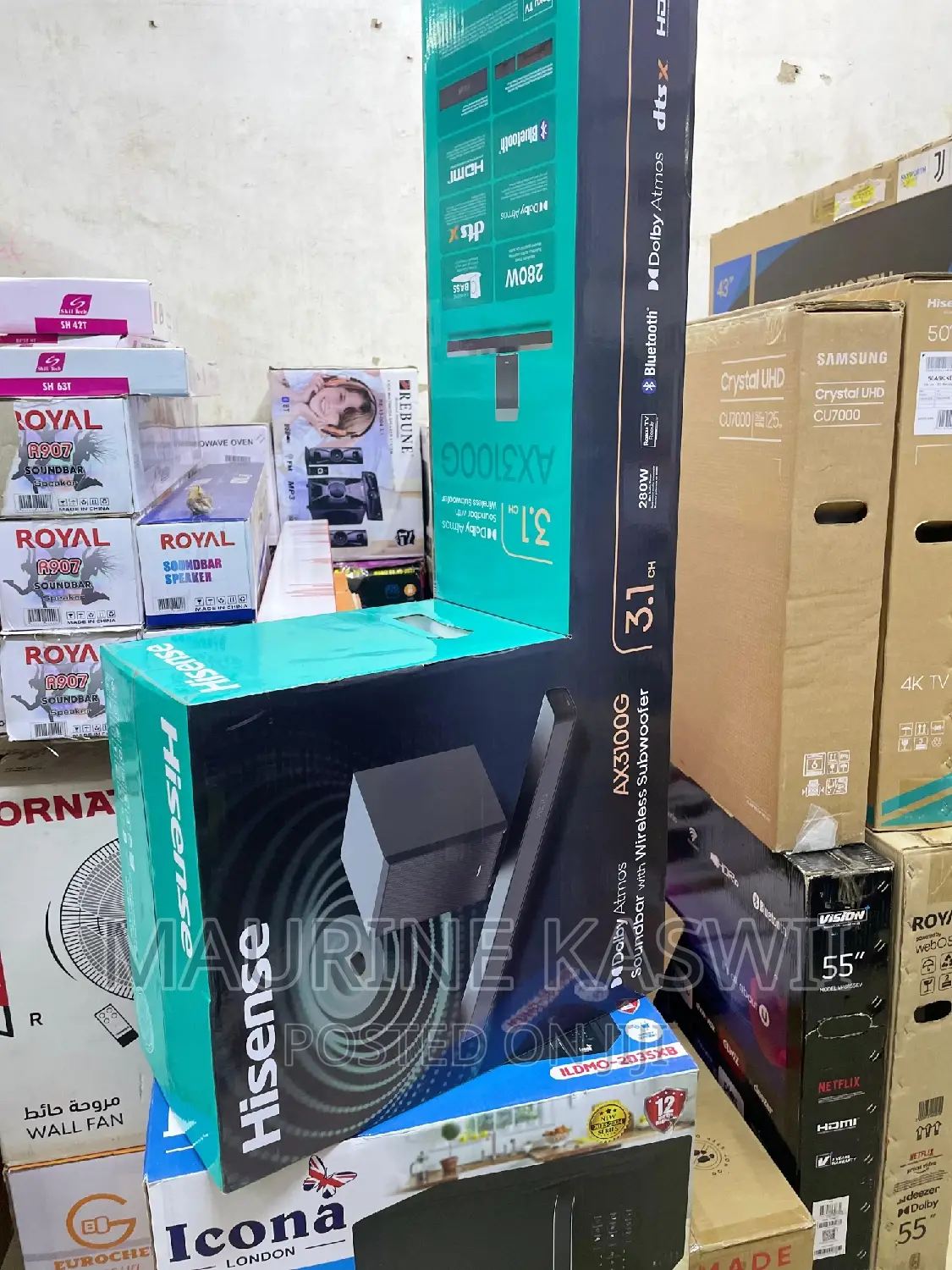 Hisense 3.1ch 280w Soundbar Ax3100g