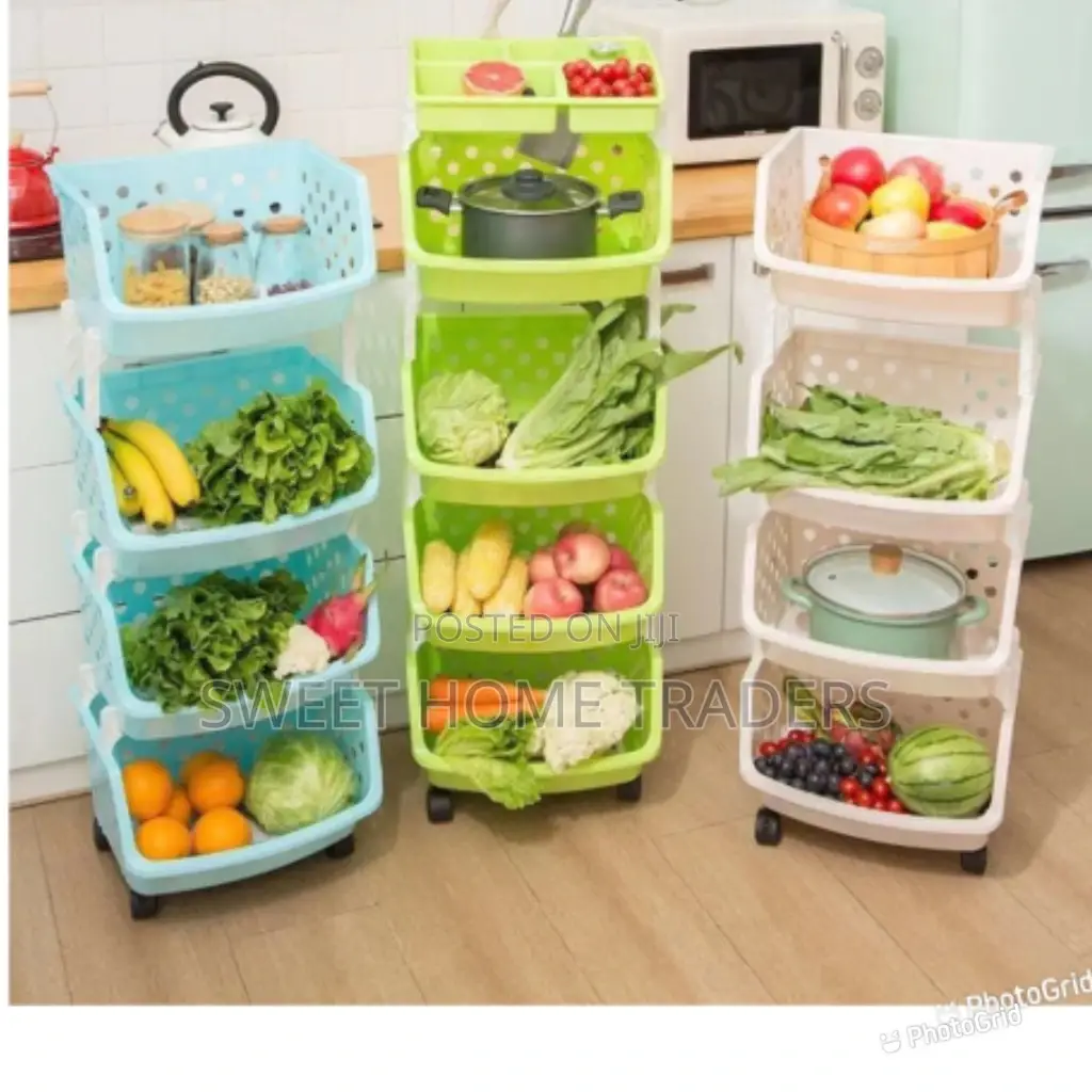 Vegetable /Fruits Food Kitchen Organiser 4 TIERS