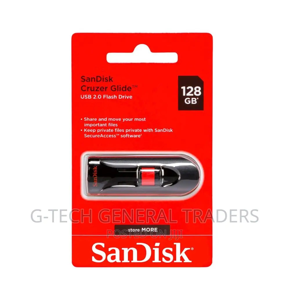 Flash Disk! Sandisk Cruizer Glide USB 128gb Flash Drive