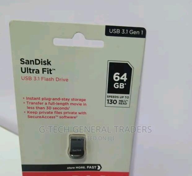 Flash Disk! Sandisk Ultra Fit 3.1 USB 64gb Flash Drive - main view