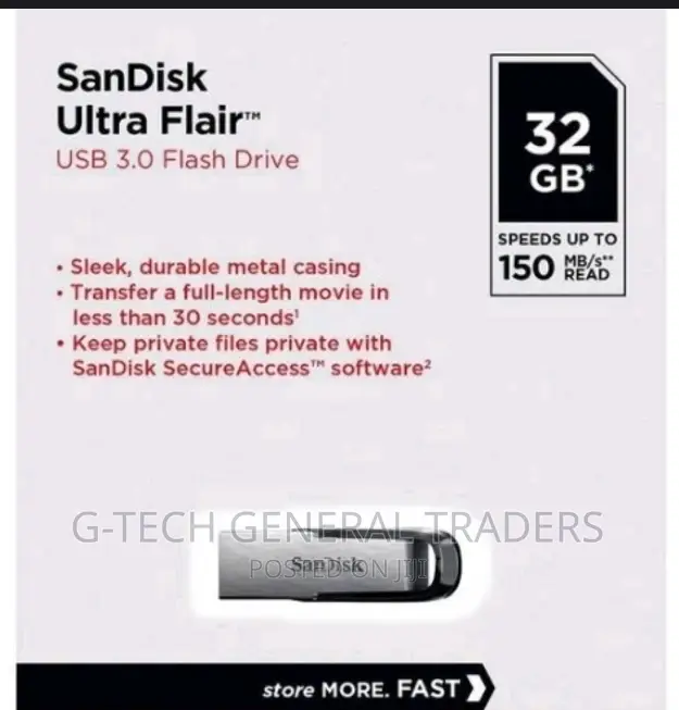 Flash Disk!Sandisk Ultra Flair USB 3.0 Flash Drive 32gb