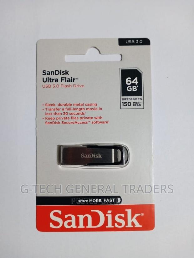 Flash Disk!Sandisk Ultra Flair USB 3.0 Flash Drive 64gb - main view