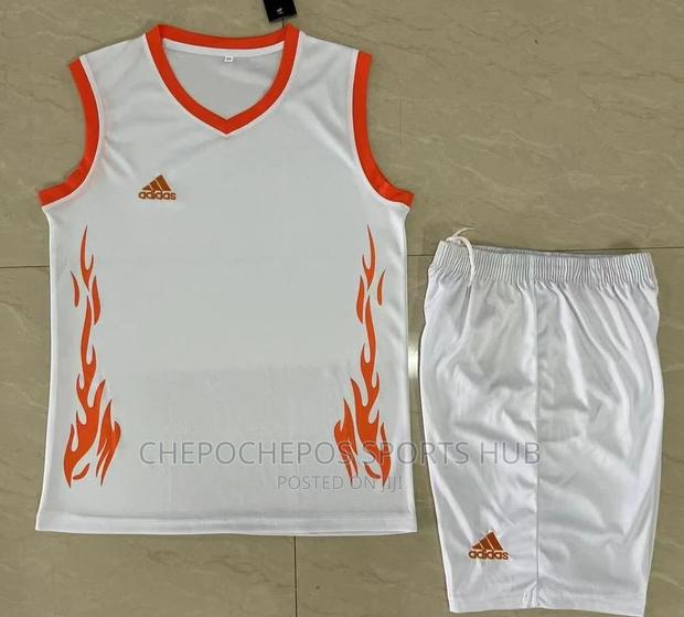 White Imported Volleyball Jerseys - main view