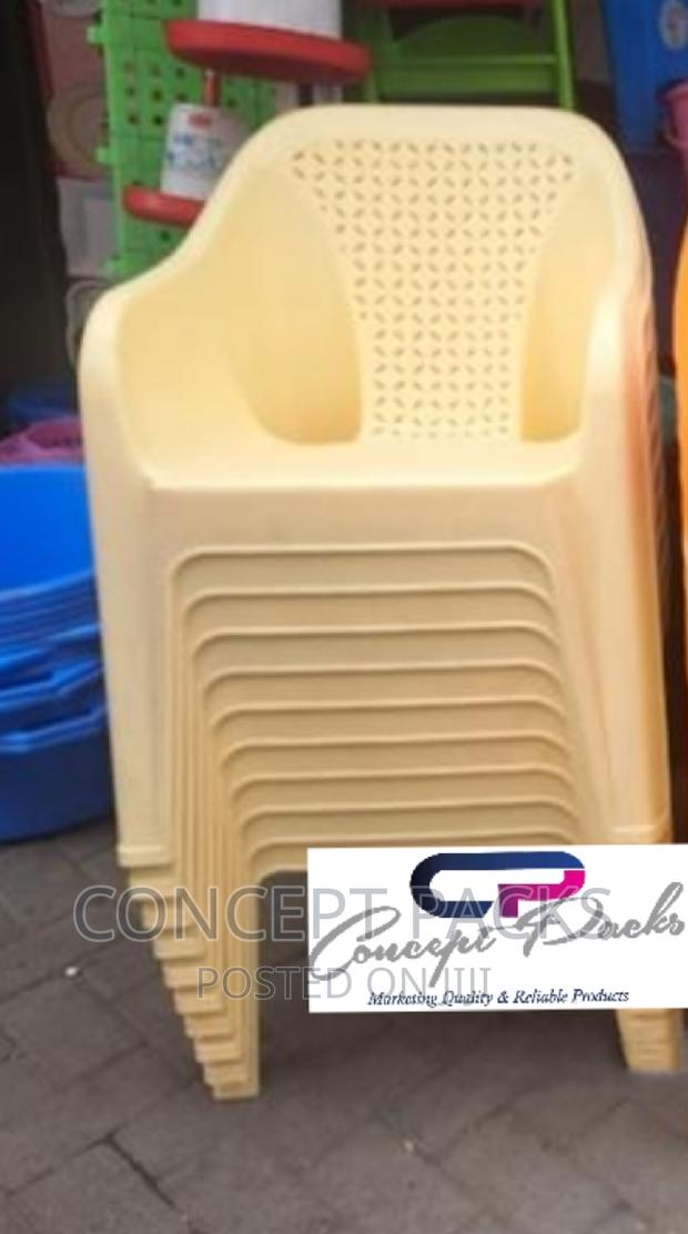 Cream Skyplast Easychair. - thumbnail 2