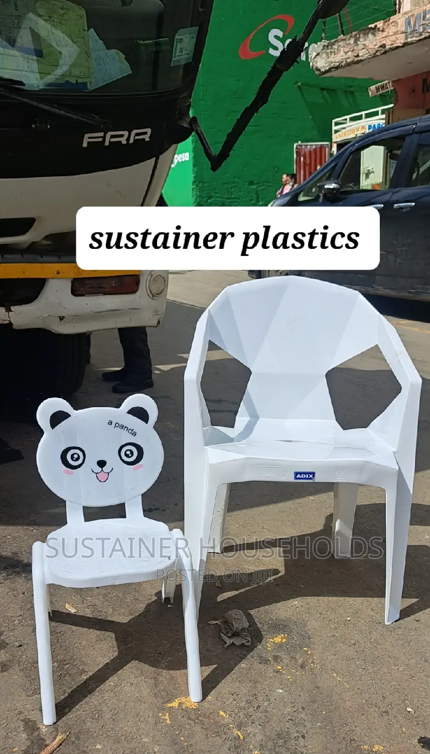 Diamond Plastic Chair With Kids Chair Set