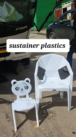Diamond Plastic Chair With Kids Chair Set