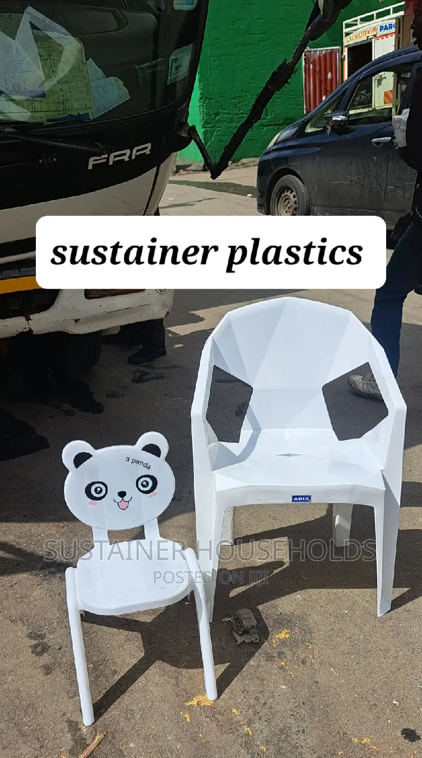Diamond Plastic Chair With Kids Chair Set