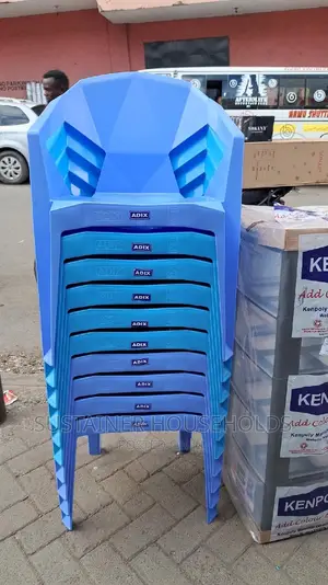 Mixed Blue Plastic Chairs Now Available at 900
