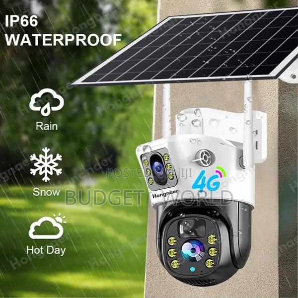 V380 Pro Dual Lens Outdoor Good Quality 4g Solar CCTV Camera