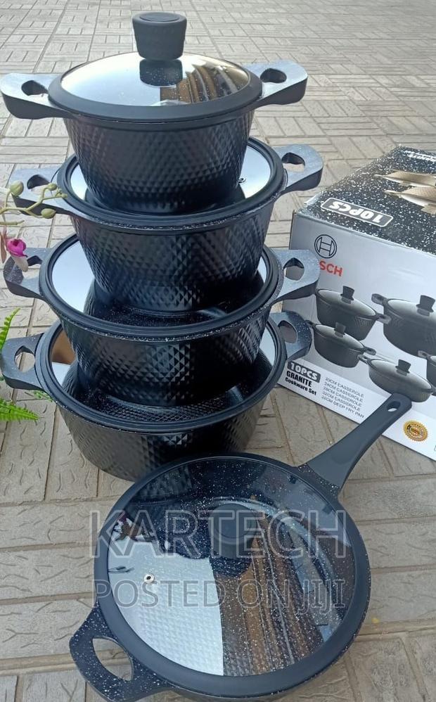 Bosch 11pc Cookware With Silicone Lid - main view