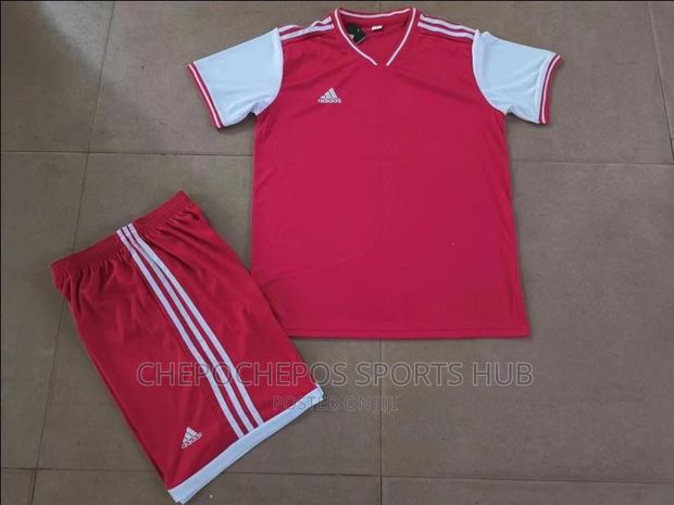 Red Quality Imported Football Jerseys - main view