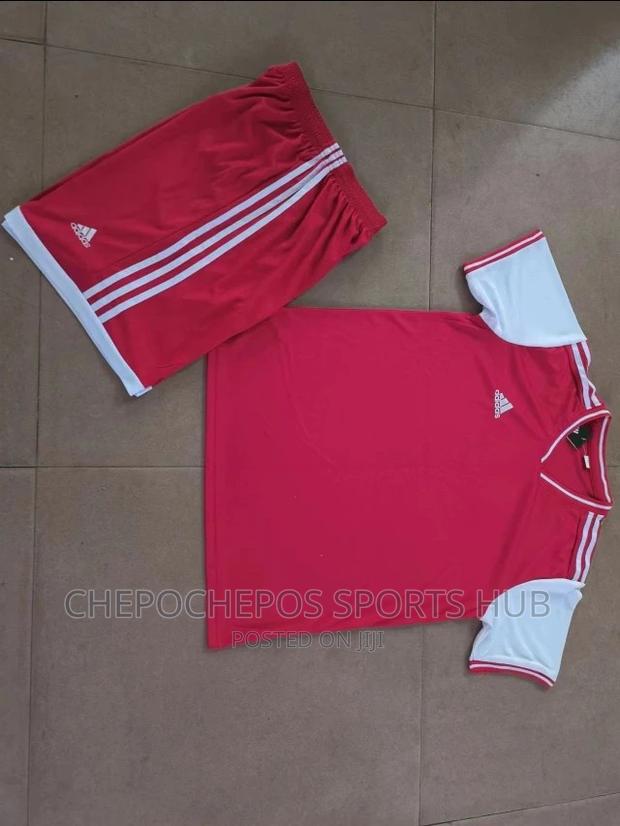 Red Quality Imported Football Jerseys - thumbnail 3