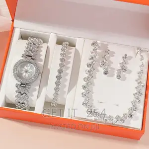 4in1 Ladies Gift Sets. Consists Of
Watch
Necklace