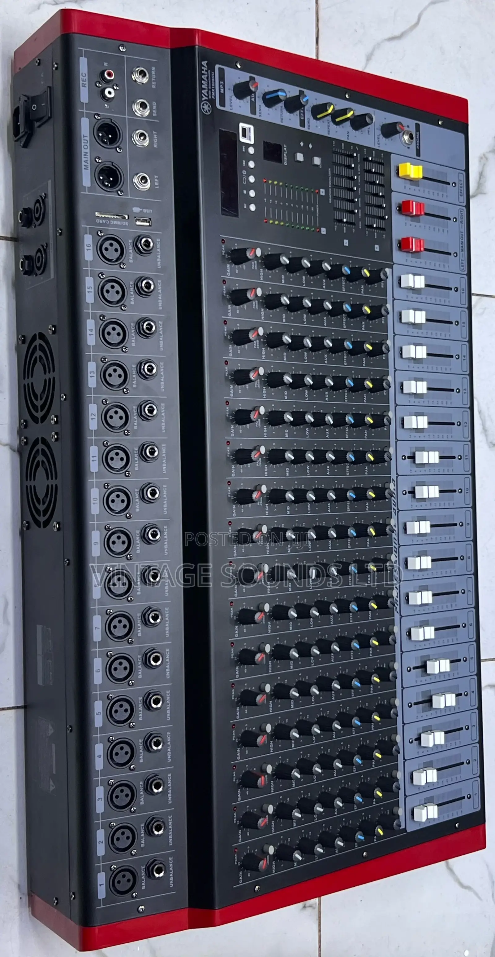 Pmx16usb 16channel Yamaha Powered Mixer With Effects