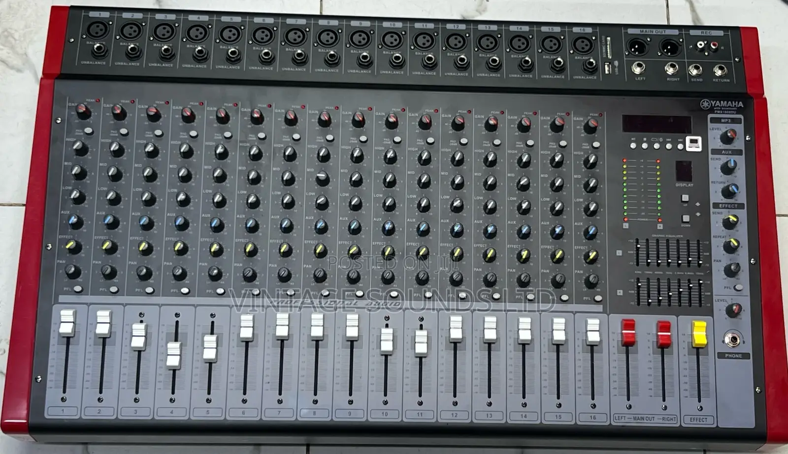 Pmx16usb 16channel Yamaha Powered Mixer With Effects